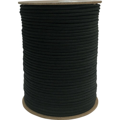 ゴム タイトゴムロープボビン巻 RT19 45φ×100m ブラック ユタカメイク