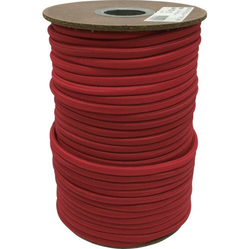 ゴム タイトゴムロープボビン巻 RT21 6φ×50m レッド ユタカメイク