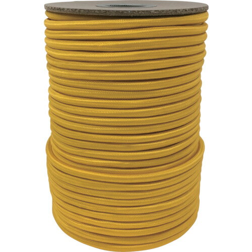 ゴム タイトゴムロープボビン巻 RT25 6φ×50m イエロー ユタカメイク