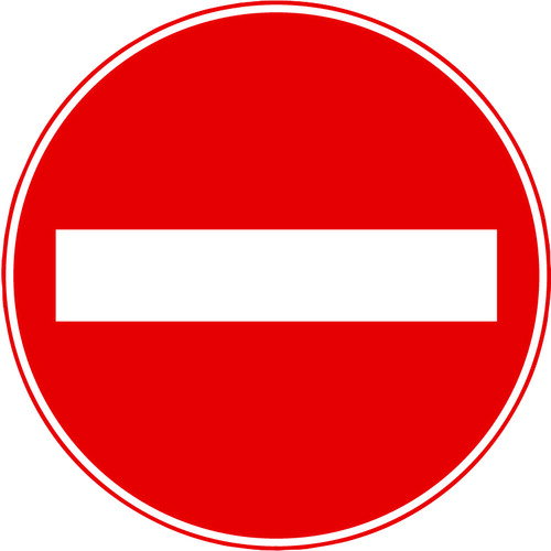 表示シール 進入禁止 SF68C 駐禁 ミツギロン