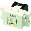 Cat5e RJ45モジュラージャック+JISプレート用アダプタセット VOL-5OCBZL-WHL コーニング