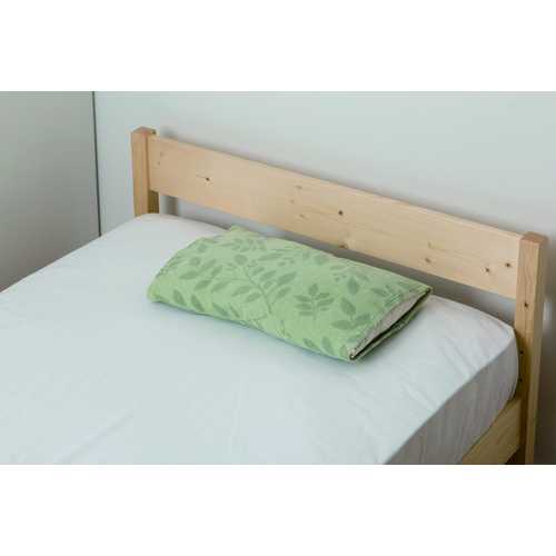 のびのびまくらカバー 32×52cm リーフ グリーン DCM