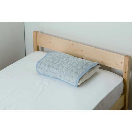 まくらパッド パイル 45×50cm チェック グレー DCM