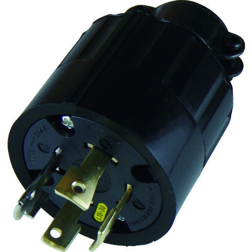 引掛形 ゴムプラグ 接地3P30A250V 4322R-L15 アメリカン電機