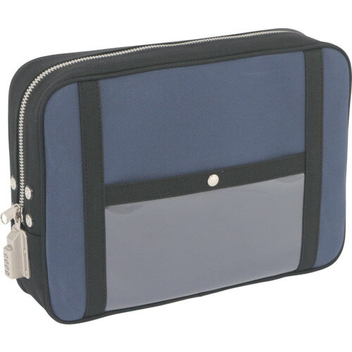 帆布メール用ポーチ(LL)SED-1錠付 紺 PLL-SED-03 SANEI