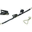 ラチェットバックル 黒 ナローフック付 RK35B5NH200 シライ