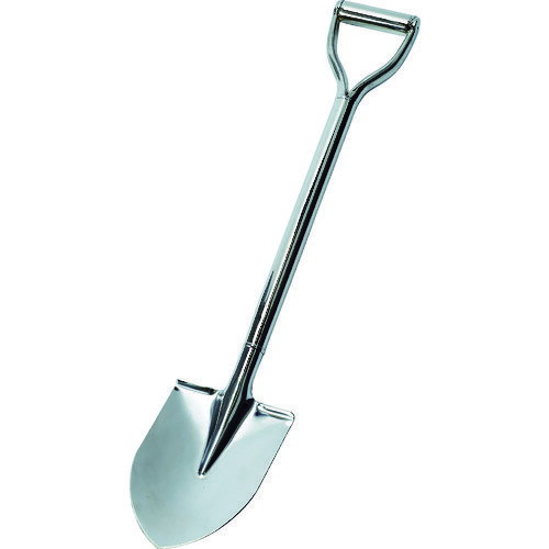 刃先、柄双方にSUS304を使用しており、錆に強いです。 刃先形:丸形。刃先幅(mm):245。刃先長(mm):295。全長(mm):980。 使用用途を守ってご使用ください。日時指定はお受けできません。足踏み、土掘り作業はできません。