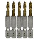 六角軸チタンコーティング鉄ドリル 極短 メチャみじ 4.0mm 5pcs サイズ:4.0mm SK11
