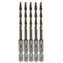 六角軸コバルトハイスステンドリル 普通 適長 ノーマル 4.0mm 5pcs サイズ:4.0mm SK11