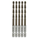 六角軸コバルトハイスステンドリル 普通 適長 ノーマル 5.0mm 5pcs サイズ:5.0mm SK11