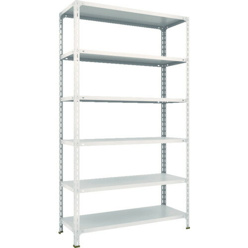 軽量棚開放型 W1200XD450XH2100 6段 ネオグレー 74X-16 TRUSCO