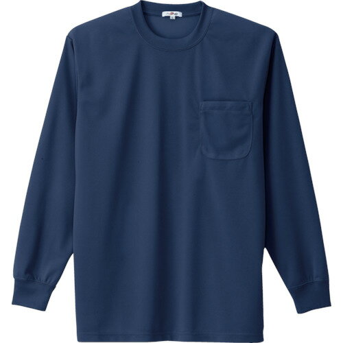 吸汗速乾クールコンフォート 長袖Tシャツ男女兼用 ネイビー 3L AZ-10575-008-3L 3L アイトス 吸汗速乾クールコンフォート 長袖Tシャツ男女兼用 ネイビー 3L AZ-10575-008-3L 3L アイトス