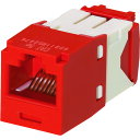 カテゴリ5E RJ45モジュラージャック UTP TGタイプ 赤 CJ5E88TGRD CJ5E88TGRD パンドウイット