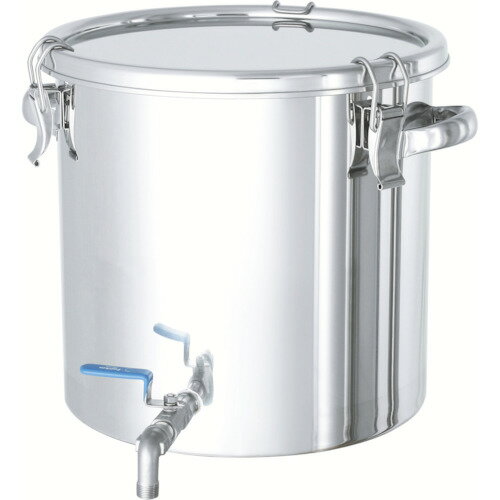 ステンレスタンク ストレート密閉タンク(ボールバルブ付) 7L CTHV-21 日東