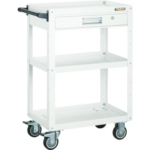 イーグルワゴン 600X400 引出付 ウレタン車輪 YG色 EGW-763VU-YG TRUSCO