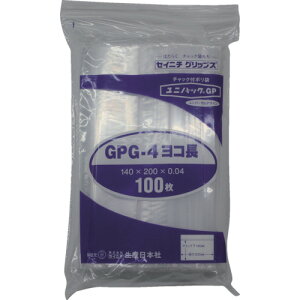 ユニパックGP ヨコ長 0.04mm 100枚入 GPG4YOKONAGA 縦:140mm セイニチ