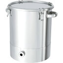 ステンレスタンク片テーパー型クリップ式密閉容器 100L KTT-CTH-47H 日東