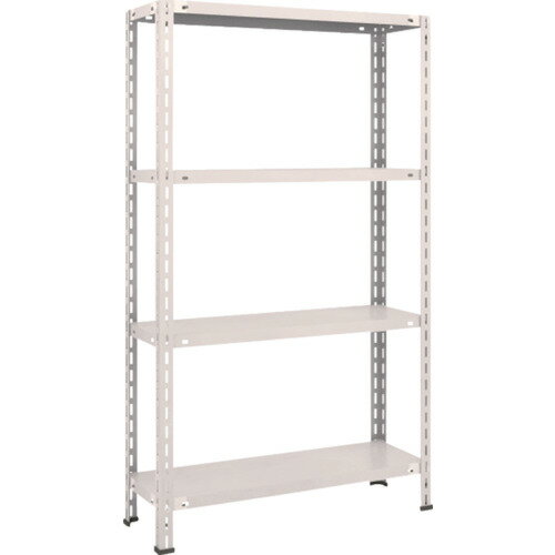 軽量棚 中棚ボルトレス型 875X300X1500 4段 ネオグレー L53V-14 TRUSCO