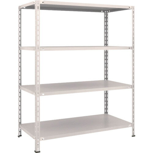 軽量棚 中棚ボルトレス型1200X600X1500 4段 ネオグレー L54W-14 TRUSCO