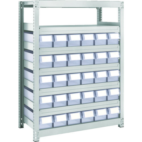 M2型軽中量棚 H1200 樹脂透明引出付 小X30 M2-4347-C30 TRUSCO