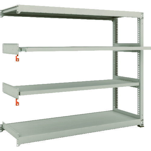 M3型中量棚 1800X571XH1500 2段 スライド2段 連結 M3-5662M2B TRUSCO