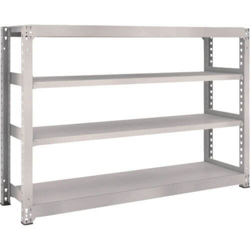 M5型中量棚 1800X471XH1200 4段 単体 ネオグレー M5-4654 TRUSCO