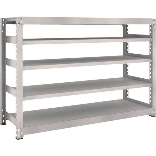M5型中量棚 1800X571XH1200 5段 単体 ネオグレー M5-4665 TRUSCO