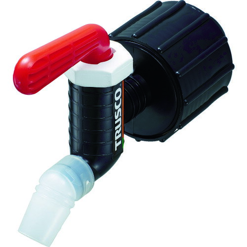 樹脂製給油コック キューちゃん 口径50 フッ素ゴム QC-50-FKM-R 赤 TRUSCO