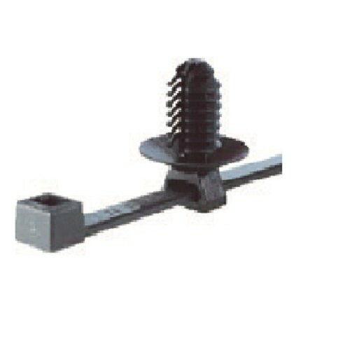 ケーブルタイ固定具 プラグ差込型 5mm 黒 (100個入) SLE.3.2101 SapiSelco