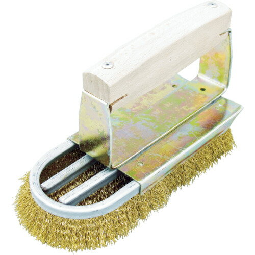 チャンネルブラシ ストロング D型4行 TB-2084 真鍮線 TRUSCO