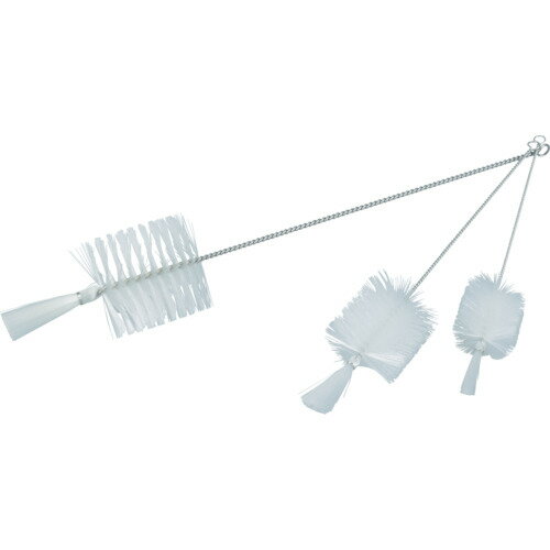 理化学ブラシ 瓶洗い用 ナイロン毛 ステンレス柄 TBPS2N 1本 TRUSCO