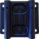 全閉式工場扇ルフトハーフェン壁掛タイプ用 壁取付金具 ブラック TFLH-45W-WPBK TRUSCO