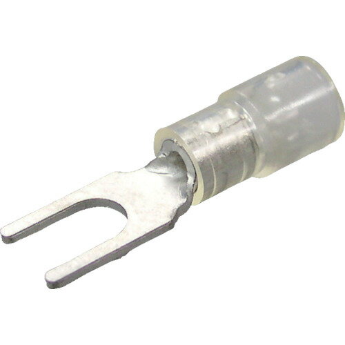 軟鋼のより線電線の接続に。 電線抱合範囲より線(MM2):0.3〜1.65。色:透明。外寸(mm):5.8。スタッド径(mm):3.7。全長(mm):20.5。内寸(mm):4.1。JIS規格品:×。電線抱合範囲AWG:22-16。パック入数(個):100。 お届け日時の指定は承れません。ご了承ください。銅線専用です。電線抱合範囲内でご使用ください。当社指定の適用圧着工具をご使用ください。