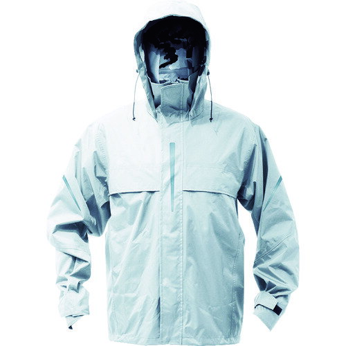 ベンチレーション(通気口)付レインスーツ シルバー TRW360-71-S S TRUSCO