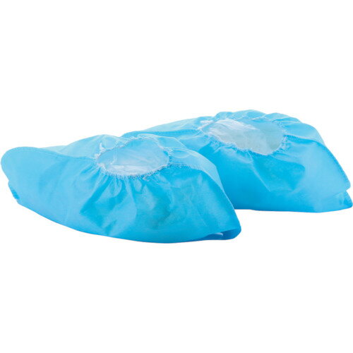 不織布シューズカバー 22.0cm〜25.5cm ブルー TSC-5M-B TRUSCO