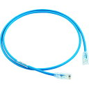 カテゴリ6A細径パッチコード UTP28X1MBU 青 1m パンドウイット