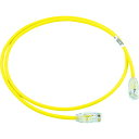 カテゴリ6A細径パッチコード UTP28X1MYL 黄 1m パンドウイット
