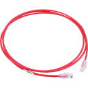 カテゴリ6A細径パッチコード UTP28X2MRD 赤 2m パンドウイット(2)
