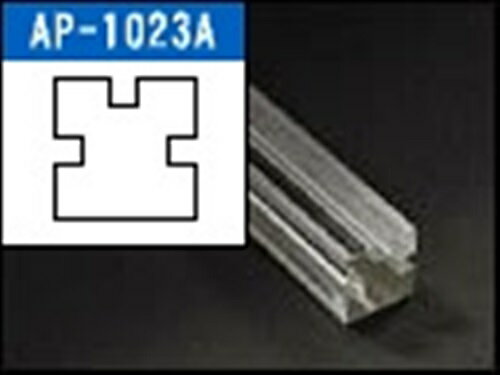インテリア補材棒 2ミリ溝3本X500mm クリア 10x10x500mm アクリサンデー