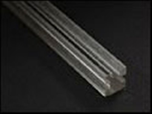 インテリア補材棒 3ミリ溝3本X500mm クリア 10x10x500mm アクリサンデー