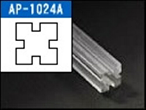 インテリア補材棒 2ミリ溝4本X500mm クリア 10x10x500mm アクリサンデー