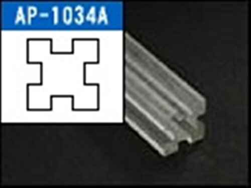 インテリア補材棒 3ミリ溝4本X500mm クリア 10x10x500mm アクリサンデー