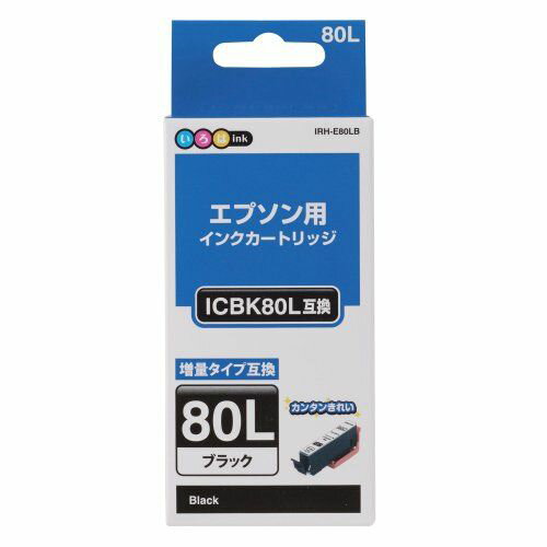 エプソン用互換インク IRH-E80LB ICBK80L対応 いろはink