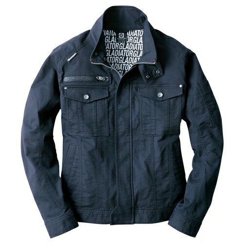 ストレッチコードピケジャケット GA-3910 ネイビー LL ネイビー LL GLADIATOR