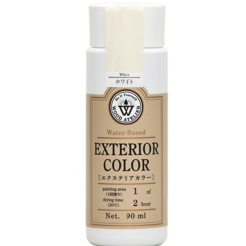 エクステリアカラー 90ml EC-01 ホワイト ウッドアトリエ