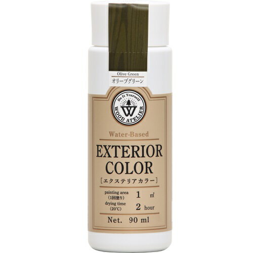 エクステリアカラー 90ml EC-08 オリーブグリーン ウッドアトリエ