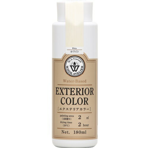 エクステリアカラー 180ml EC-01 ホワイト ウッドアトリエ