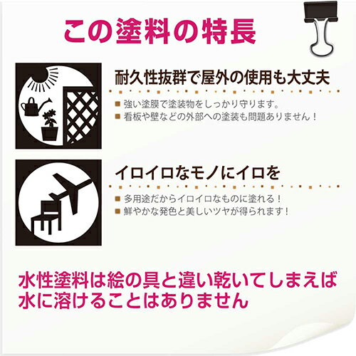 ヌーロ 水性 工作用塗料 250ml 橙色 カンペハピオ