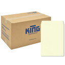 ★10%OFFクーポン 〜25日23:59迄★【ケース販売】角A4封筒 Vカラー 85g/m2 スミ貼 11015 クリーム KING