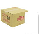 ★10%OFFクーポン 〜25日23:59迄★【ケース販売】角6封筒 白特A 80g/m2 センター貼 10707 KING